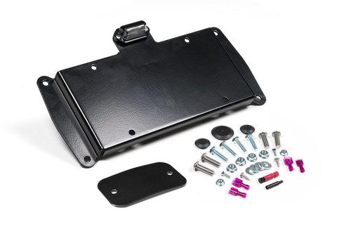 JKS JKS8210 - License Plate Relocation Kit w/Light Wrangler JK