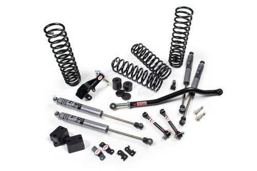 JKS JSPEC106KFR - 2007-2018 Jeep Wrangler JK 4 Door Right Hand Drive 2.5 Inch JSpec Lift Kit With Fox Remote Reservoir JSPEC