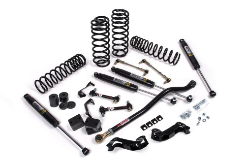 JKS JSPEC141PES - 2018-2024 Jeep Wrangler JL J-Kontrol 3.5 Inch Lift Kit 4 Door w/Fox 2.5 Performance Elite Series Shocks Standard Rate Coils JSPEC