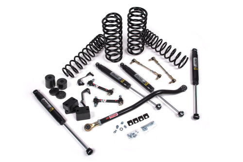 JKS JSPEC117KFP - 2018-2024 Jeep Wrangler JL J-Venture 2.5 Inch Lift Kit 4 Door w/Fox 2.0 Performance Series Shocks Standard Rate Coils JSPEC