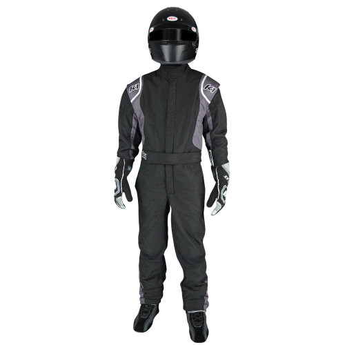 K1 Racegear 20-PRY-NG-3XS - Suit Precision II Black / Gray 3X-Small Youth
