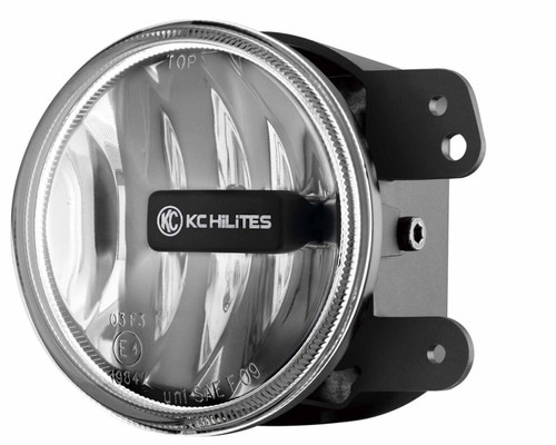 KC HiLiTES 1497 - 10-18 Jeep JK 4in. Gravity G4 LED Light 10w SAE/ECE Clear Fog Beam (Single)