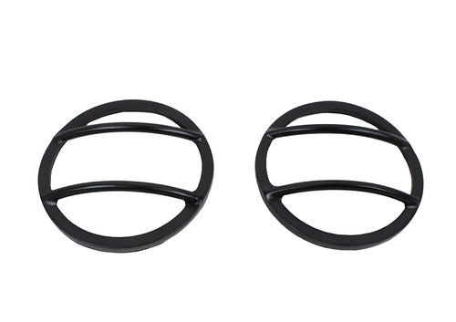 Kentrol 50014 - Jeep JK Fog Light Cover Pair 07-18 Wrangler JK Powdercoat Black