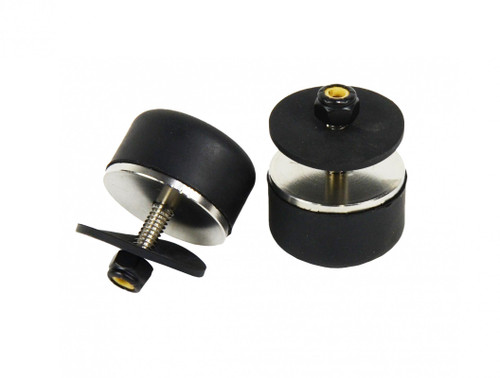 Kentrol 30506 - Jeep TJ/JK Hood Bumpers 97-18 Wrangler TJ/JK Polished Silver