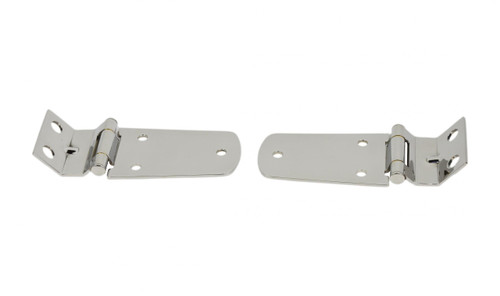 Kentrol 30476 - Jeep TJ Hood Hinge Pair 97-06 Wrangler TJ Polished Silver