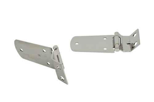 Kentrol 30476 - Jeep TJ Hood Hinge Pair 97-06 Wrangler TJ Polished Silver