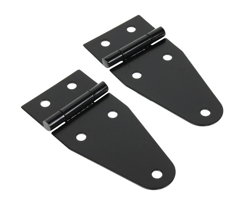 Kentrol 50402 - Jeep CJ/YJ Hood Hinge Pair 55-95 CJ and Wrangler YJ Powdercoat Black