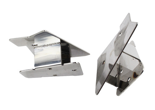Kentrol 30542 - Jeep TJ Mirror Relocation Bracket Pair 03-06 Wrangler TJ Polished Silver
