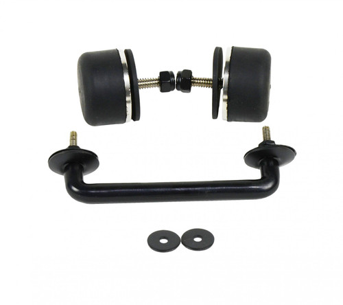Kentrol 50503 - Jeep TJ/JK Windshield Tie Down Kit 97-14 Wrangler TJ/JK Powdercoat Black