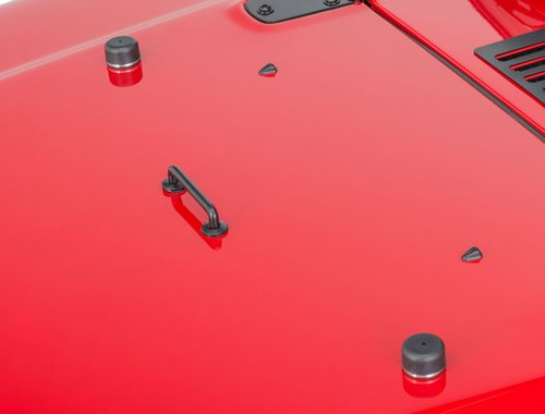 Kentrol 50503 - Jeep TJ/JK Windshield Tie Down Kit 97-14 Wrangler TJ/JK Powdercoat Black