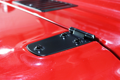 Kentrol 50476 - Jeep TJ Hood Hinge Pair 97-06 Wrangler TJ Powdercoat Black