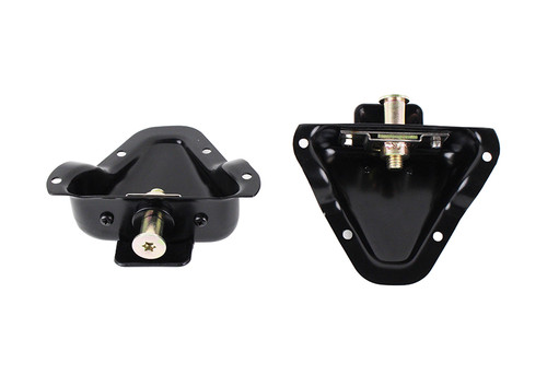 Kentrol 50513 - Jeep CJ/YJ Interior Door Latch Brackets Pair 81-95 CJ and Wrangler YJ Powdercoat Black