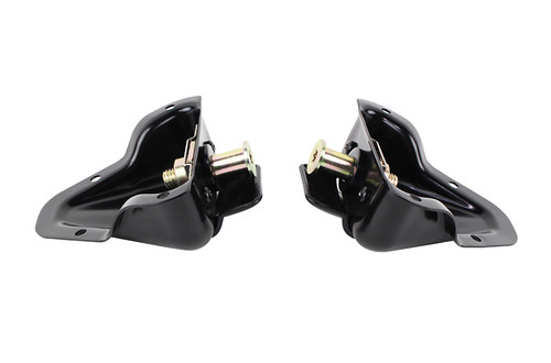 Kentrol 50513 - Jeep CJ/YJ Interior Door Latch Brackets Pair 81-95 CJ and Wrangler YJ Powdercoat Black