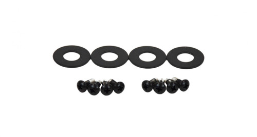 Kentrol 50513 - Jeep CJ/YJ Interior Door Latch Brackets Pair 81-95 CJ and Wrangler YJ Powdercoat Black
