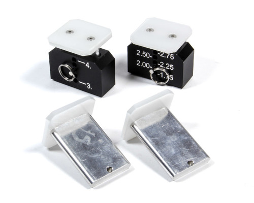 King Racing Products 2585 - Setup Blocks - Short - 1-3/4 to 6 in Adjustable - Magnetic Base - Aluminum - Black Anodized - Pair