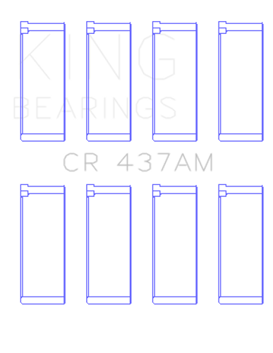 King Engine Bearings CR 437AM0.25 - CONNECTING ROD BEARING SET For VW/AUDI AKU, AQM, CR, CY, JK, JR, KY, RA