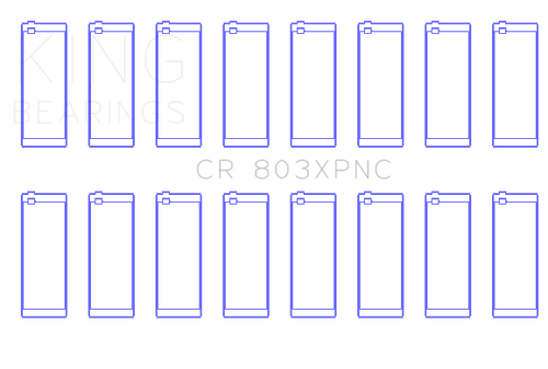 King Engine Bearings CR 803XPNC 010 - CONNECTING ROD BEARING SET For CHEVROLET SBC 265CI 283CI 327CI