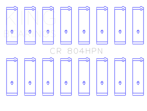 King Engine Bearings CR 804HPN 020 - CONNECTING ROD BEARING SET For FORD 260CI 289CI 302 5.0L WINDSOR
