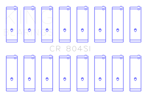 King Engine Bearings CR 804SI - Rod Bearing Set - SBF
