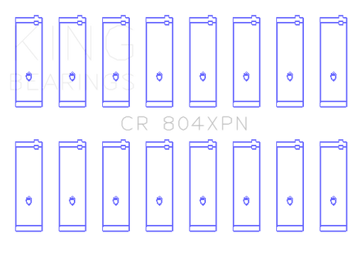 King Engine Bearings CR 804XPN 010 - CONNECTING ROD BEARING SET For FORD 260CI 289CI 302 5.0L WINDSOR