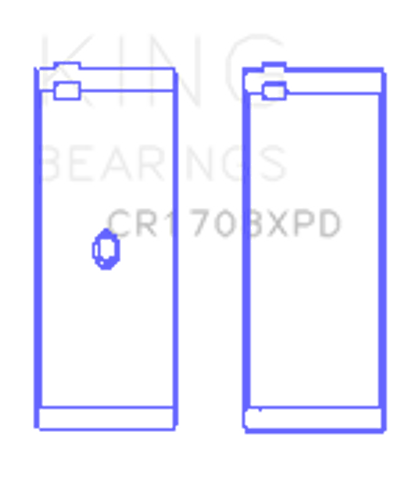 King Engine Bearings CR1708XPD STDX - CONNECTING ROD BEARING SET For CHEVROLET CUSTOM PERFORMANCE