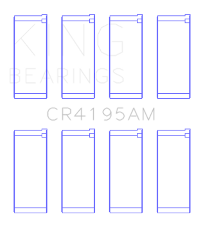 King Engine Bearings CR4195AM - King Chrysler 420A Connecting Rod Bearing Set - Size STD