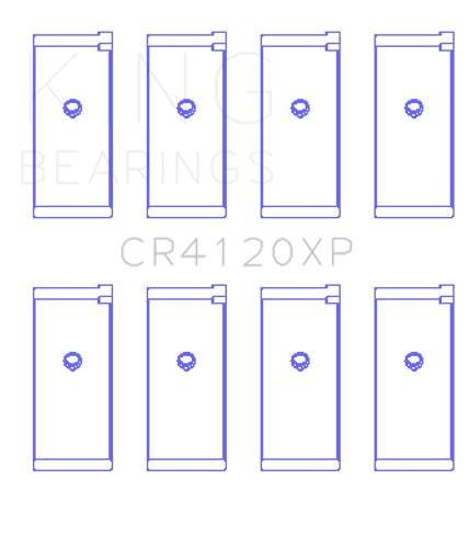 King Engine Bearings CR4120XP - CONNECTING ROD BEARING SET For MITSUBISHI 4G63, 4G64 EVO I-IV, 1992-> King Engine Bearings CR4120XP - CONNECTING ROD BEARING SET For MITSUBISHI 4G63, 4G64 EVO I-IV, 1992->