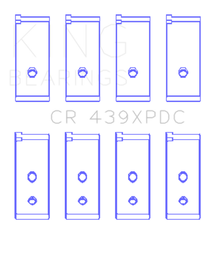 King Engine Bearings CR439XPDC - King Honda B18A1/B18B1 pMaxKote Performance Rod Bearing Set