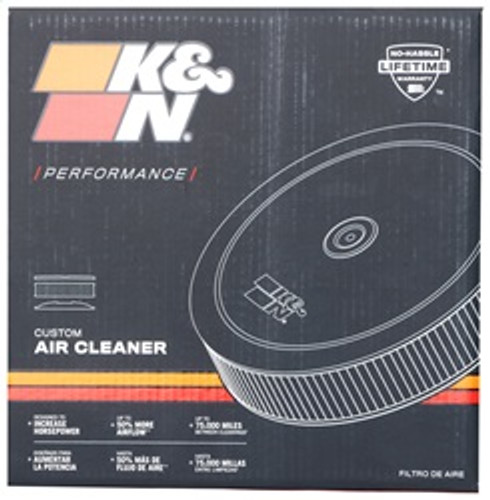K&N 60-1260 - Universal Custom Air Filter - Round 5.125in Flange / 14in OD / 5.125in ID / 5.625in Height
