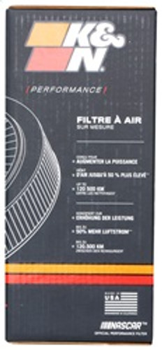 K&N 60-1260 - Universal Custom Air Filter - Round 5.125in Flange / 14in OD / 5.125in ID / 5.625in Height