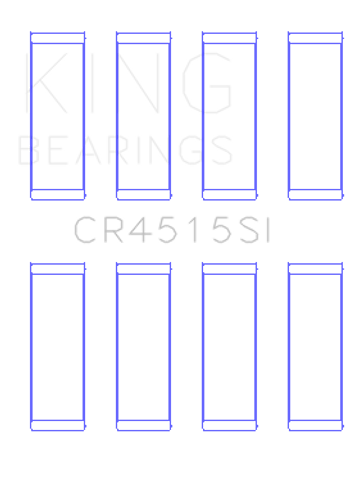 King Engine Bearings CR4515SI0.5 - King Ford/Mazda 2.0L Duratec (Size+ 0.5) Silicon Bi-Metal Aluminum Rod Bearing Set