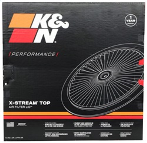 K&N 66-1401XP - X-Stream Top Filter X-Stream 14 inch OD Chrome