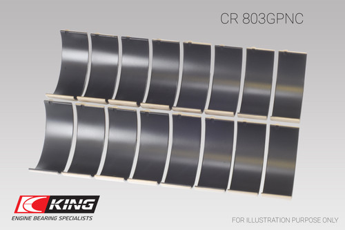 King Engine Bearings CR803GPNC - King Chevrolet SBC 265CI/283CI/327CI (Size Standard) Connecting Rod Bearing Set King Engine Bearings CR803GPNC - King Chevrolet SBC 265CI/283CI/327CI (Size Standard) Connecting Rod Bearing Set