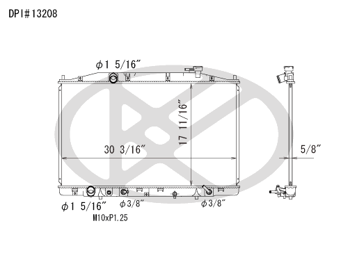 Koyo A13208 - rad  Radiator