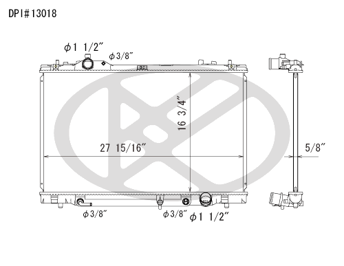 Koyo A13018 - rad  Radiator