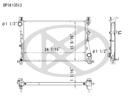 Koyo A13513 - rad  Radiator