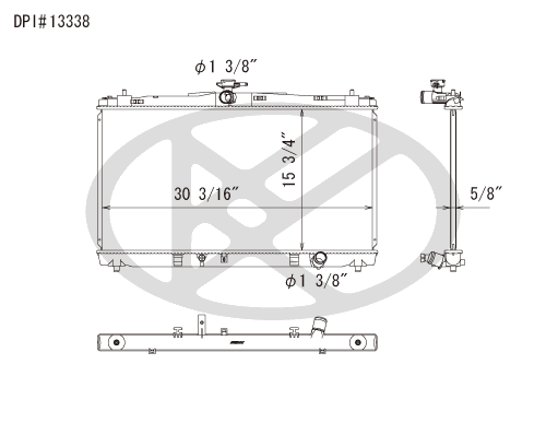 Koyo A13338 - rad  Radiator