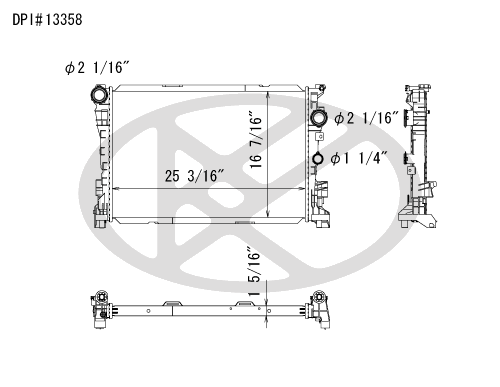 Koyo A13358 - rad  Radiator