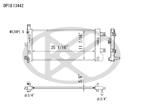 Koyo A13442 - rad  Radiator