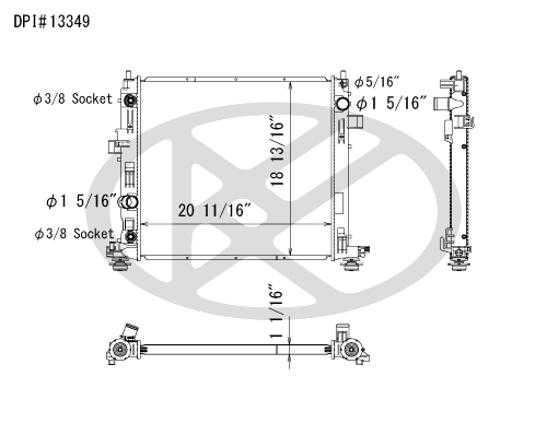 Koyo A13349 - rad  Radiator