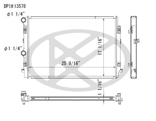 Koyo A13578 - rad  Radiator