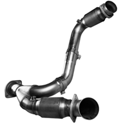 Kooks 28563300 - 3" SS GREEN Catted Y-Pipe. 2009-2010 GM Truck 6.2L. Connects to OEM