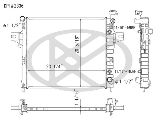 Koyo A2336 - rad  Radiator