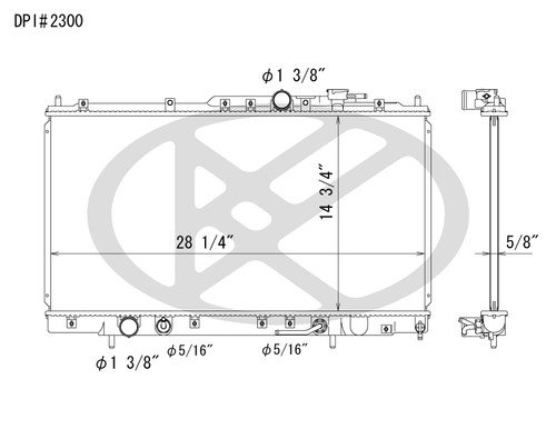 Koyo A2300 - rad  Radiator