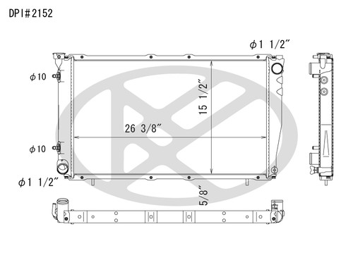 Koyo A2152 - rad  Radiator