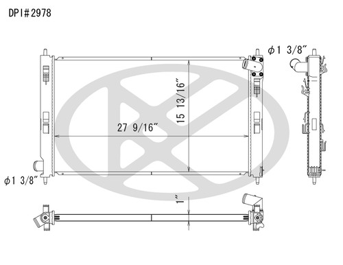 Koyo A2978 - rad  Radiator