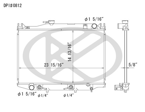 Koyo C0812 - rad  Radiator
