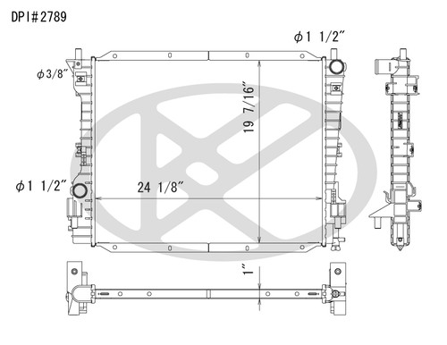 Koyo A2789 - rad  Radiator