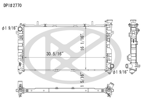 Koyo A2770 - rad  Radiator