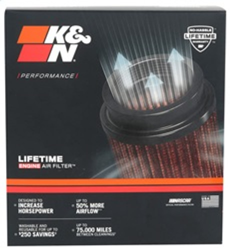 K&N E-2999 - Replacement Round Straight Universal Air Filter for 2010-2015 Audi A8 2.0L/2.5L/3.0L/4.0L/4.2L